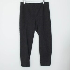 J. Jill Ponte Slim Leg Pull On Pants Size M‎ Dark Gray Stretch Everyday Capsule